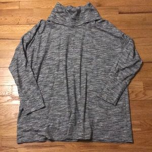 Ava & Viv 2X Gray turtle neck sweatshirt